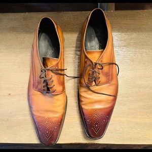 Curatore Enzo Tan Plain Toe Oxfords